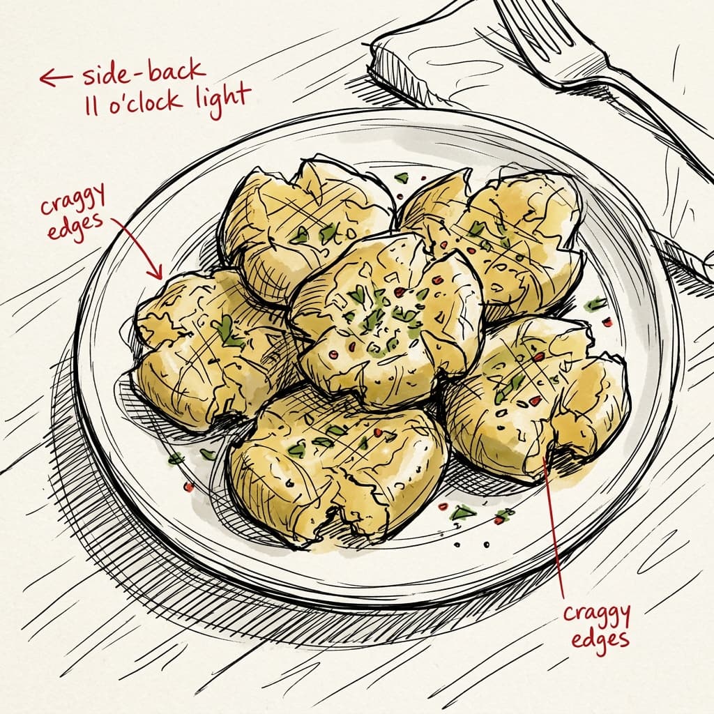 Smashed Papas a la Provenzal