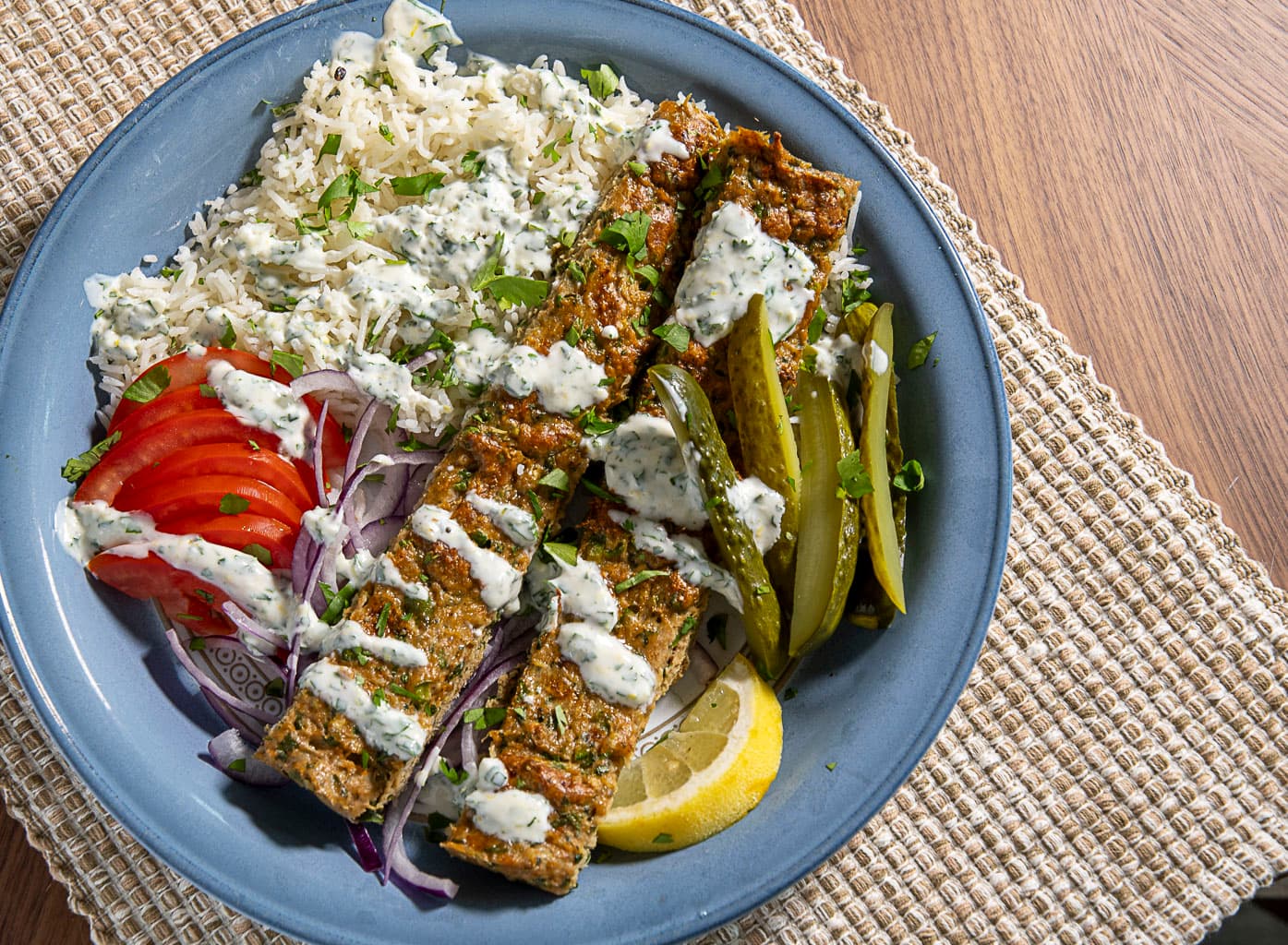 High Protein Sheet Pan Kebabs